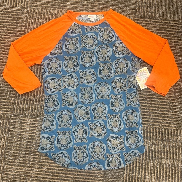 NWT LuLaRoe Tiger Print Head Randy Team Spirit Sz M - Picture 2 of 3